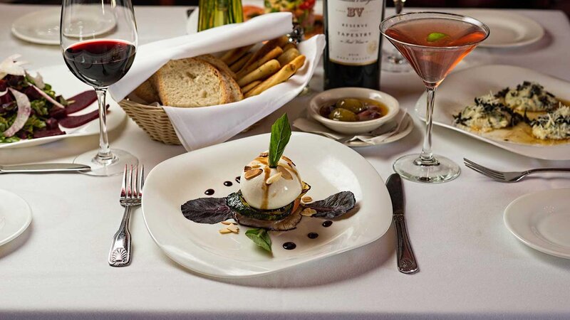 Mushroom topped with fresh mozzarella