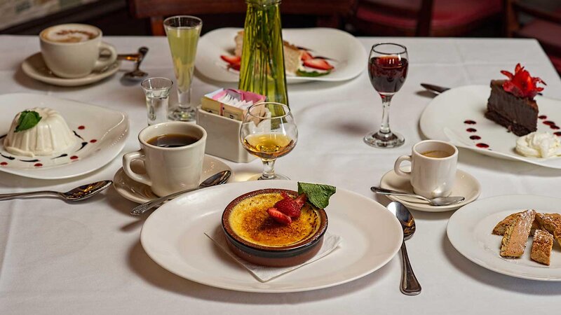 Creme brulee dessert
